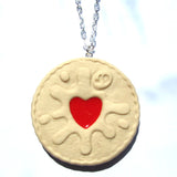 Jammy Dodger Clay Faux Biscuit Necklace