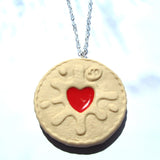 Jammy Dodger Clay Faux Biscuit Necklace