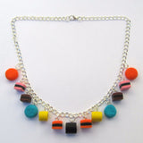 Faux Liquorice Allsorts Sweets Clay Necklace