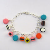 Faux Liquorice Allsorts Sweets Clay Bracelet