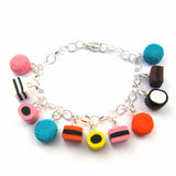 Faux Liquorice Allsorts Sweets Clay Bracelet