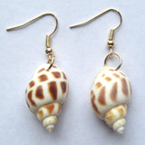 Conch Sea Shell Drop Earrings
