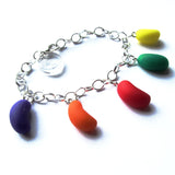 Kitsch Faux Jelly Bean Multicolour Clay Charms Bracelet