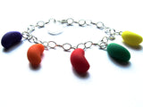 Kitsch Faux Jelly Bean Multicolour Clay Charms Bracelet