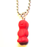 Kitsch Faux Jelly Baby Charm Pendant Necklace
