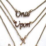 Whimsical Once Upon A Time Fairytale Multi-Strand Golden Charms Necklace