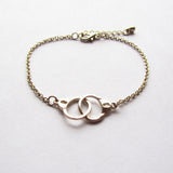 Golden Dainty Handcuff Chain Bracelet
