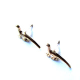 Ditsy Dainty Diplodocus Dinosaur Stud Earrings