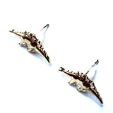 Ditsy Dainty Triceratops Dinosaur Stud Earrings