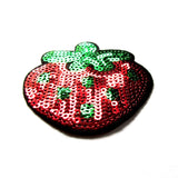 DIY Fashion Sequin Strawberry Iron On Patch