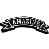 DIY Fashion AMAZING Monochrome Banner Iron On Patch