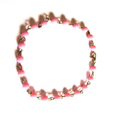 Pretty Pink Beads Summer Anklet