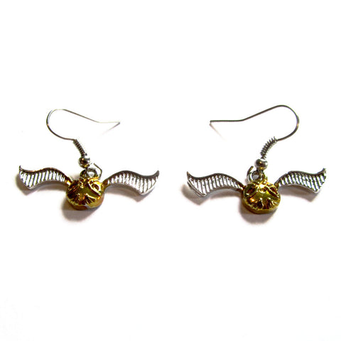 Harry Potter Inspired Quidditch Snitch Drop Earrings