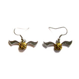 Harry Potter Inspired Quidditch Snitch Drop Earrings