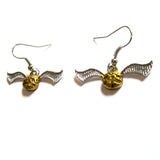 Harry Potter Inspired Quidditch Snitch Drop Earrings