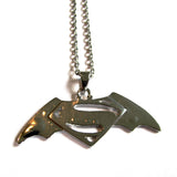 Batman Superman Symbol Pendant Necklace