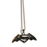 Batman Superman Symbol Pendant Necklace