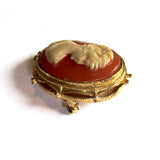Beautiful Vintage 50s Classic Cameo by 'Hollywood' Brooch