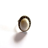 Preloved Shimmering Opal Vintage Style Adjustable Dress Ring