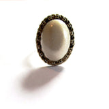 Preloved Shimmering Opal Vintage Style Adjustable Dress Ring