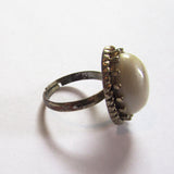 Preloved Shimmering Opal Vintage Style Adjustable Dress Ring