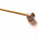 Dainty China Tea Cup Mug Pink Pattern Pendant Necklace