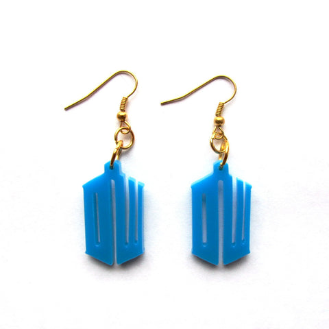 Doctor Who DW Acrylic Drop Earrings