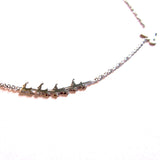 Silvery Santa Sleigh Reindeer Stainless Steel Necklace