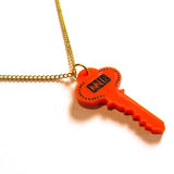 Kitsch 221B Baker Street Acrylic Key Pendant Necklace
