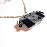 Snappy Retro Style Vintage Camera Acrylic Necklace