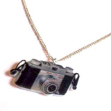 Snappy Retro Style Vintage Camera Acrylic Necklace