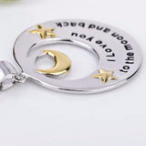 I Love You To The Moon And Back Pendant Necklace