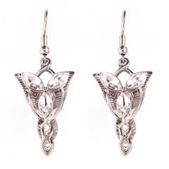 LOTR Arwen Evenstar Style Silver Earrings