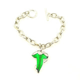 Lord of the Rings Hobbit Style Elven Leaf Charm Bracelet