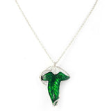 Lord of the Rings Hobbit Style Elven Leaf Brooch Necklace