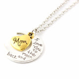 I Love You to the Moon and Back Mom Necklace