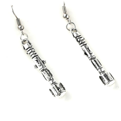 Doctor Who Sonic Screwdriver Style Drop Earrings