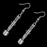 Doctor Who Sonic Screwdriver Style Drop Earrings