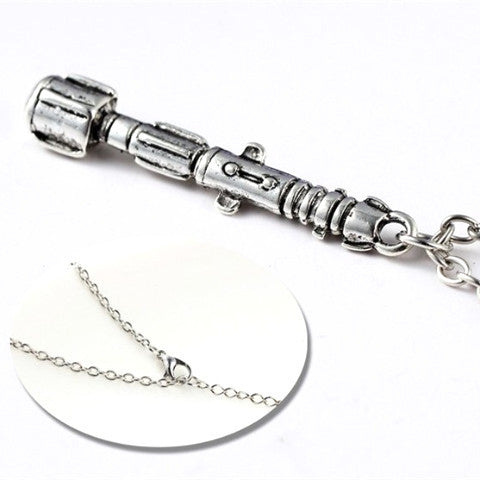 Silver Sonic Screwdriver Doctor Who Style Necklace