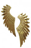 Golden Angel Wings Stud Earrings