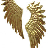 Golden Angel Wings Stud Earrings
