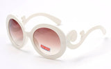 Swirl Style Sunglasses Cream